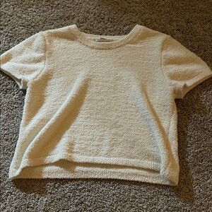 Cupcakes & Cashmere Ivory Textured Top
